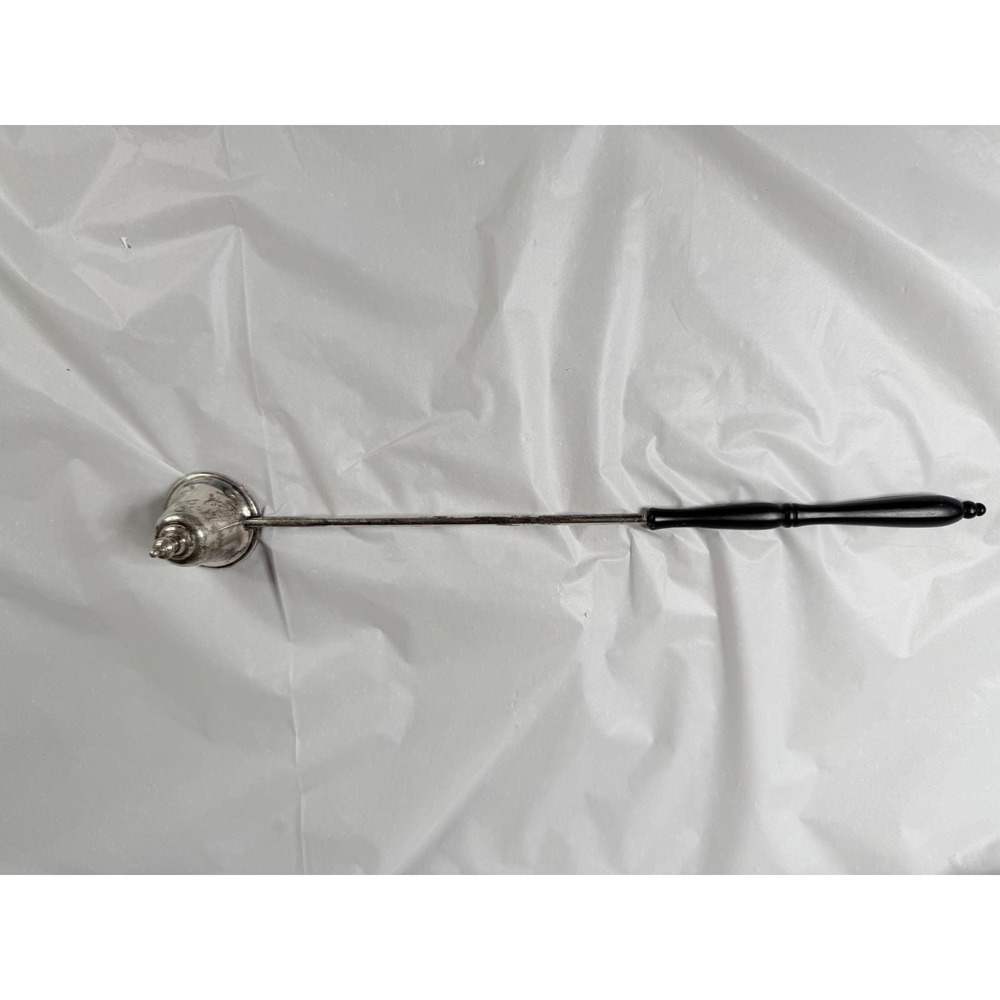Gorham Sterling Silver Candle Snuffer 760 Bell Shape Black Wood Handle Vintage